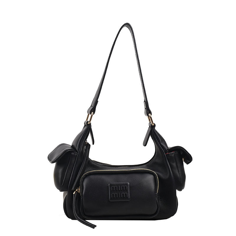 Women's High-grade Large Capacity Motorcycle Underarm Simple Shoulder Bags