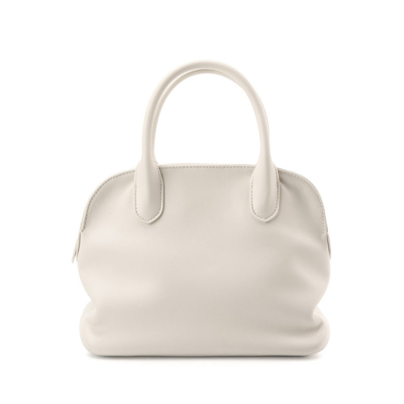Women's Light Luxury First Layer Cowhide Pleated Fashion Handbags