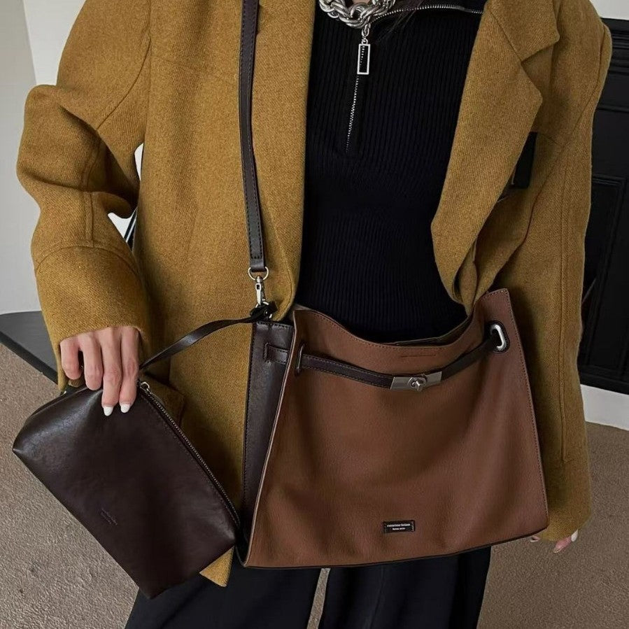 Graceful Women's Light Luxury Western Style Shoulder Bags