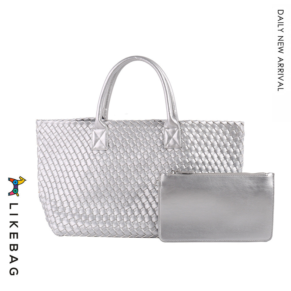 Women's Handmade Woven Simple Large Capacity Combination Shoulder Bags