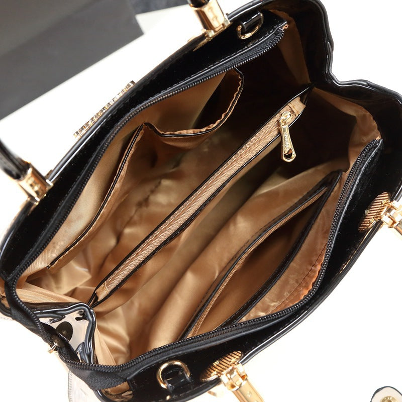 Women's Simple Elegant Fashion Mother Genuine Leather Bags