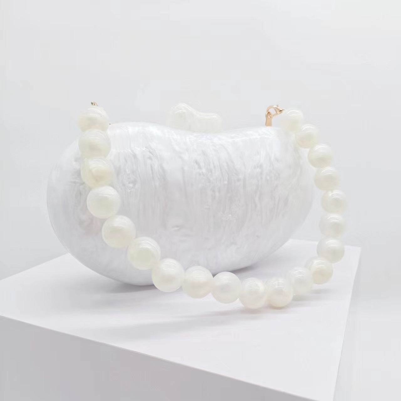 Women's Beans Acrylic Clutch Fashionable Novel Evening Bags
