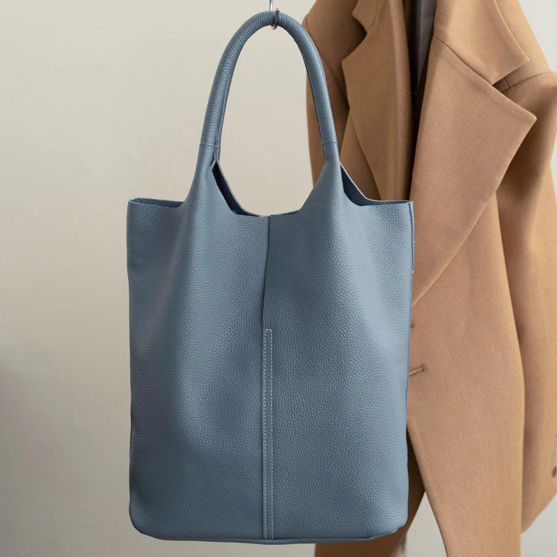 Women's Genuine Leather Large Capacity Commuter High-grade Shoulder Bags