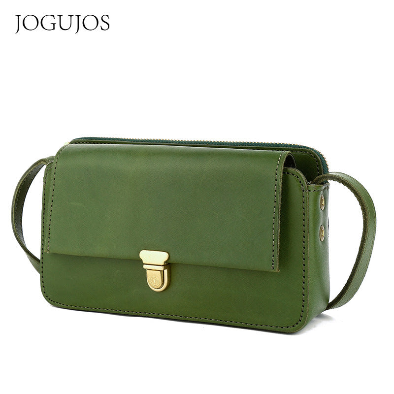Women's High Texture Simple Fashion Genuine Leather Crossbody Bags