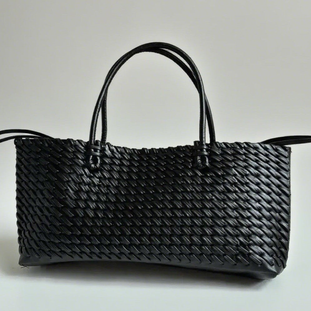 Autumn Simple Large Capacity Woven Lengthened Shopping Bags