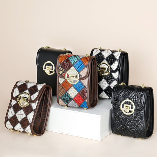 Women's Korean Style High-grade Underarm Genuine Leather Crossbody Bags