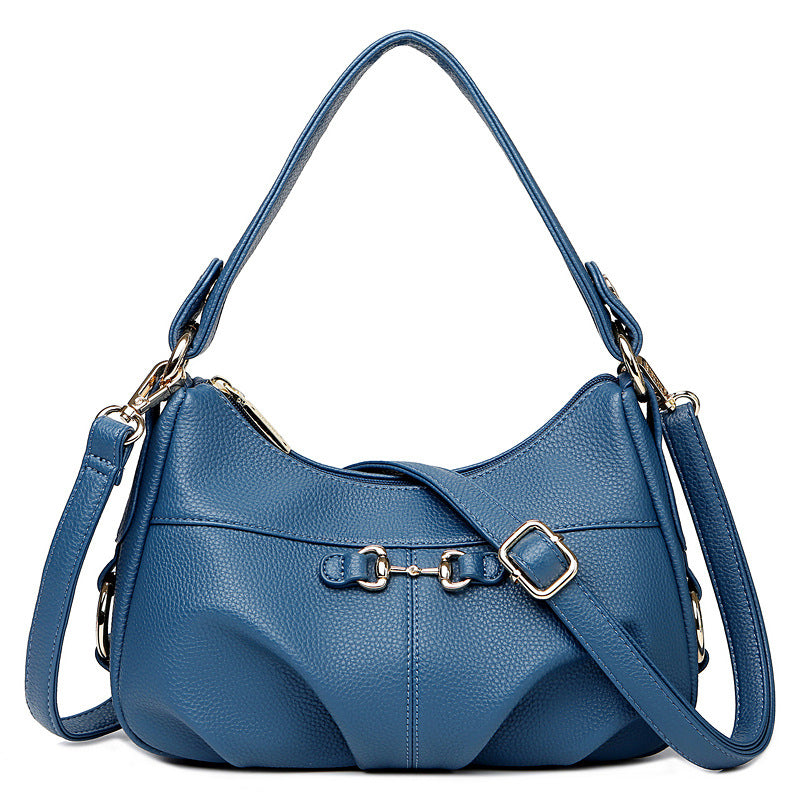 Women's Fashion Soft Leather Simple For Elders Crossbody Bags