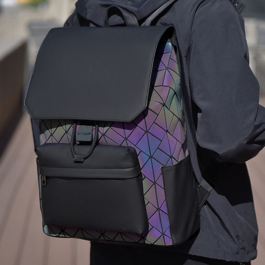 Multifunctional Fashion Rhombus Business Trip Storage Backpacks