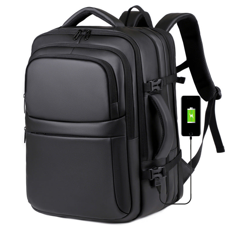 Men's Business Scalable Waterproof Derm High-grade Printable Backpacks