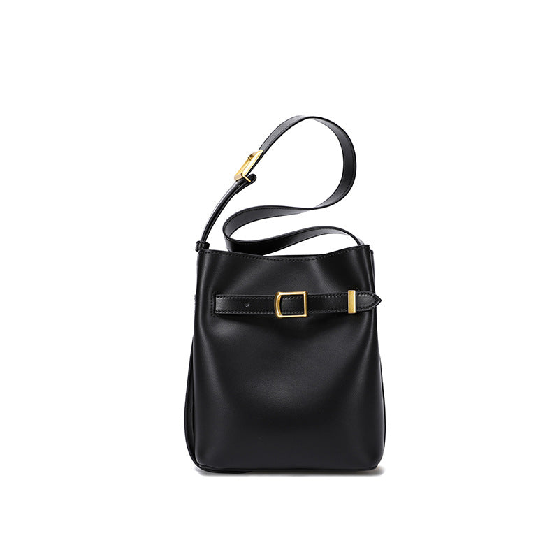 Women's Fashion Cattlehide Leather High-grade Design Commuter Shoulder Bags