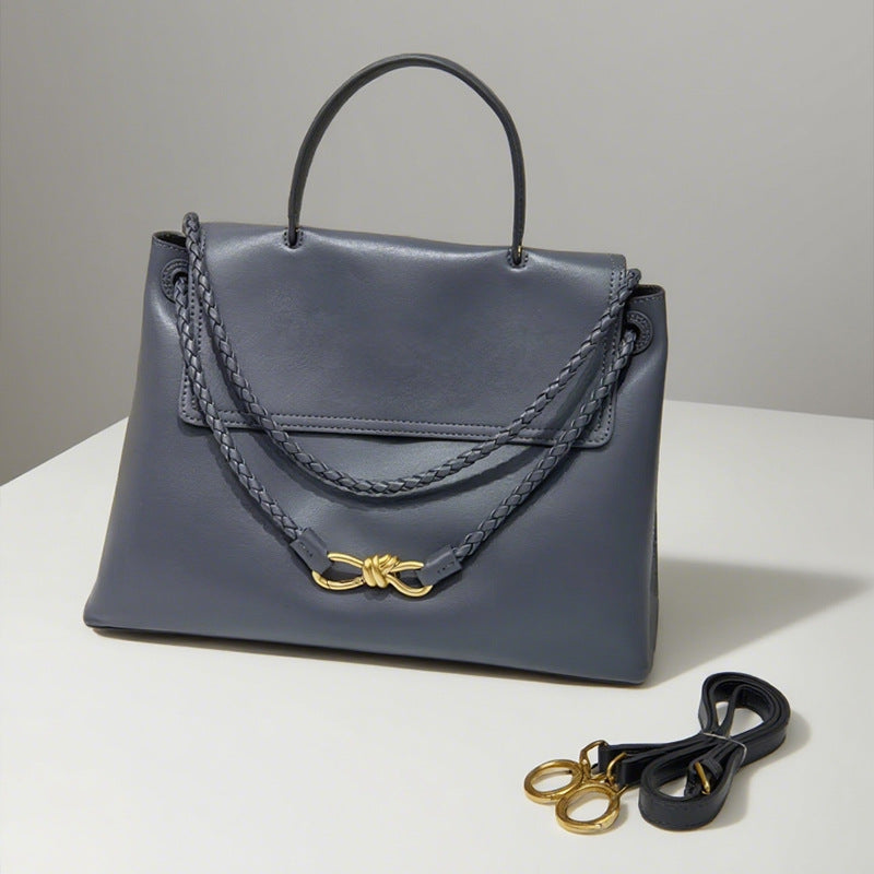 Cool Fashion Bow Gold Genuine Leather Buckle