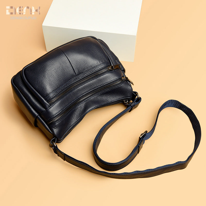 First Layer Cowhide Large Capacity Versatile Crossbody Bags