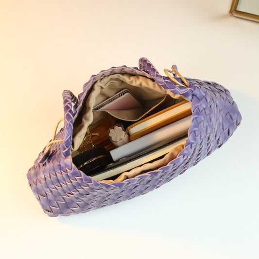 Women's Woven High-grade Versatile Underarm Retro Tote Bags