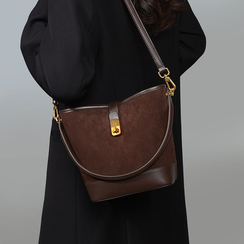 Women's Genuine Leather High-grade Large Capacity Portable Crossbody Bags