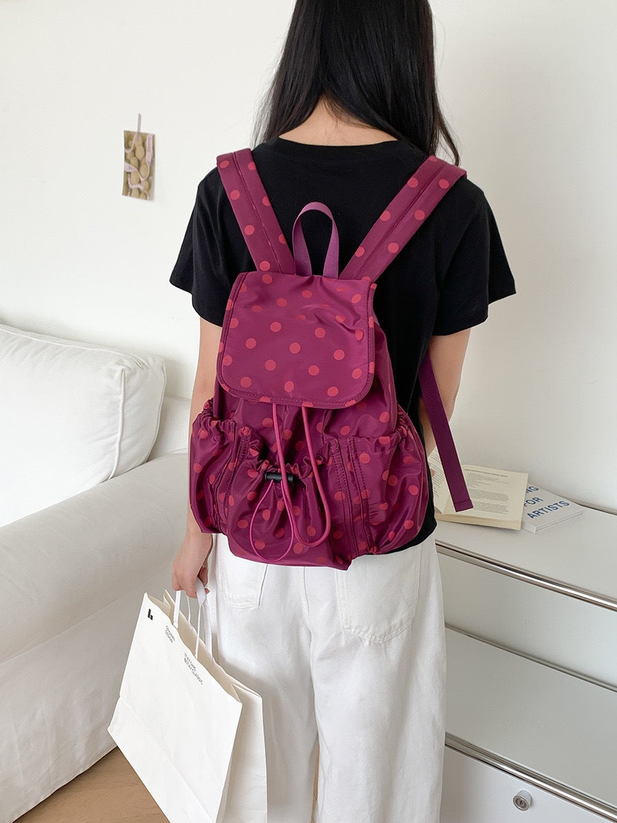 Women's Summer Preppy Style Popular Polka Dot Design Tote Bags