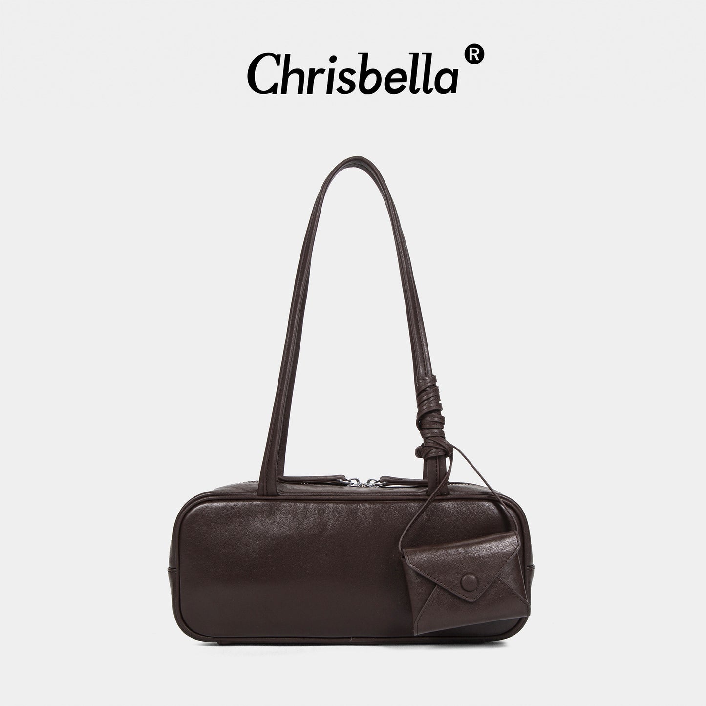 Tanned Leather Cowhide Baguette Dinner Clutch Bags