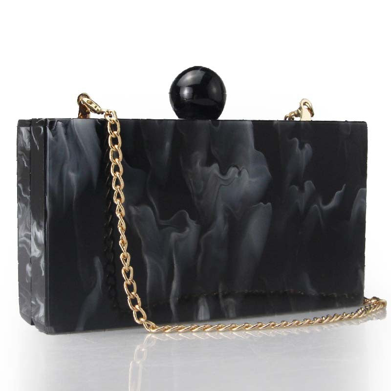 Women's Marble Acrylic Fashion Clutch Dinner Wedding Bags