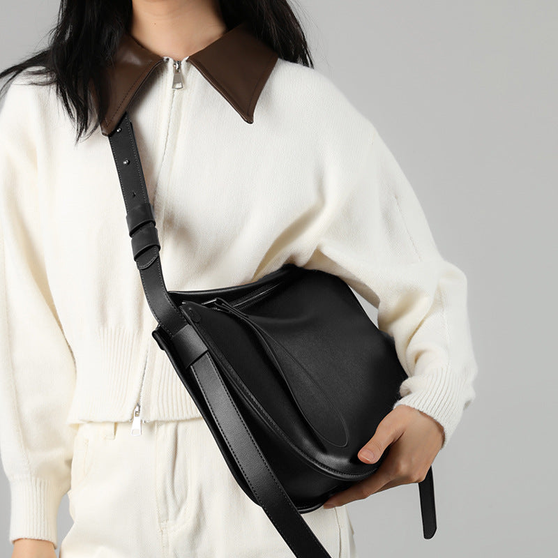 Women's Genuine Leather Large Capacity Shell Niche Crossbody Bags