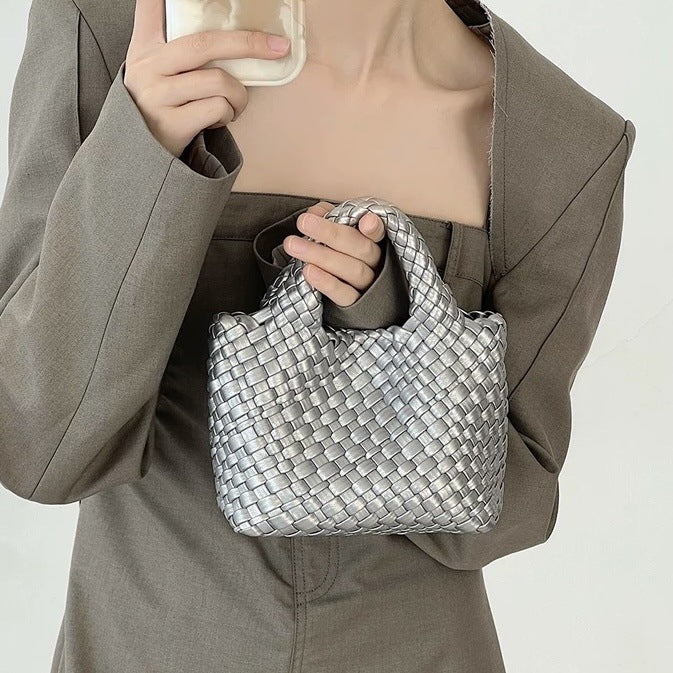 Casual Women's Pretty Hand-woven Vegetable Basket Shoulder Bags