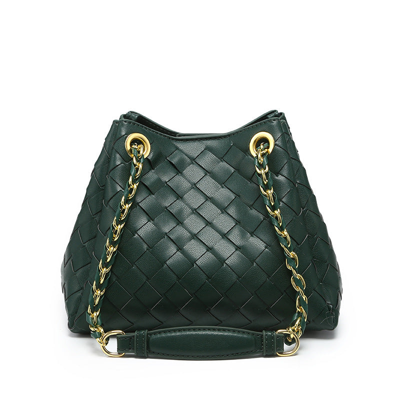 Metal Cord Fastener Portable Commuter Shopping Shoulder Bags