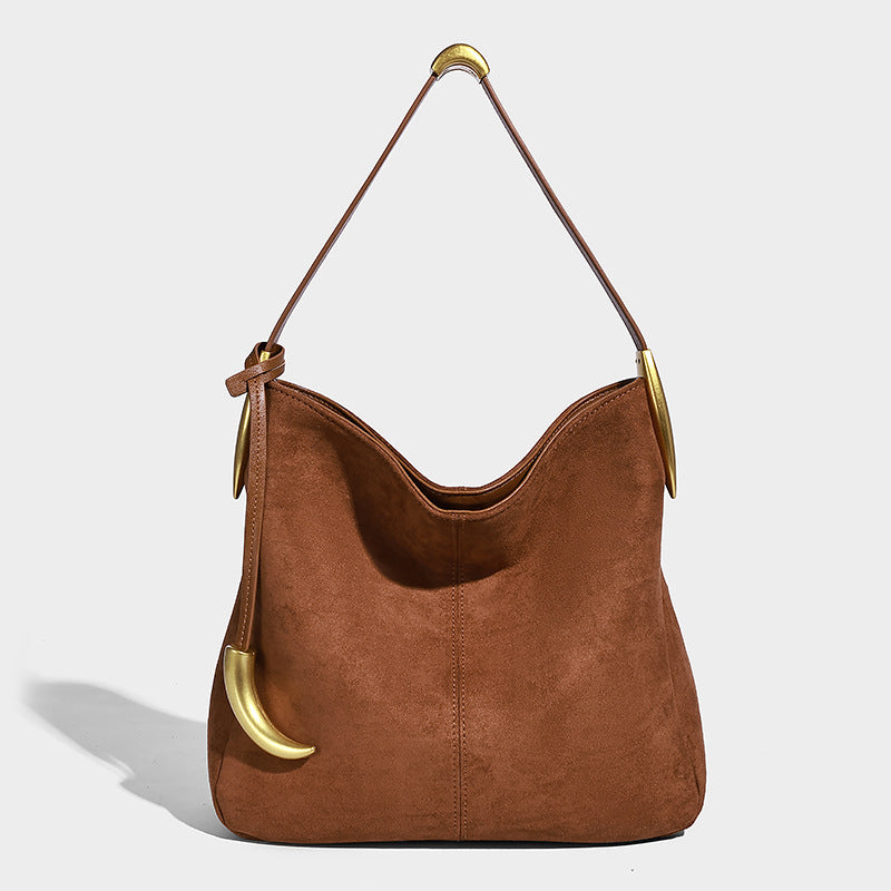 Elegant Female Matte Fashion Niche Commuter Shoulder Bags