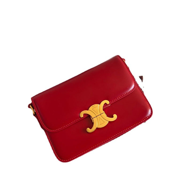 Women's Arc Upgraded Hardware Top Layer Leather Crossbody Bags