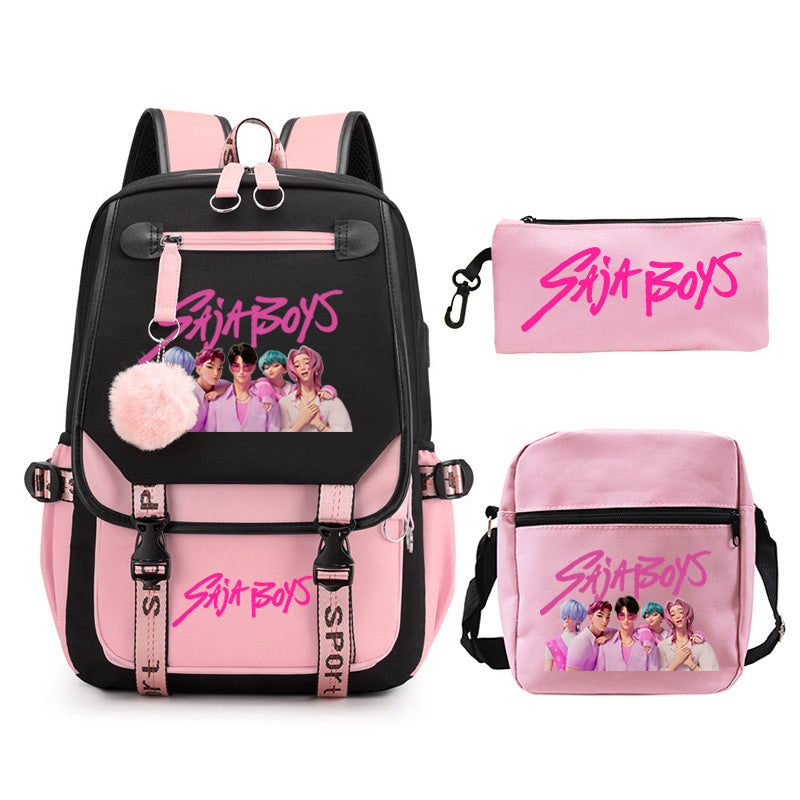 Elegant Children's Merchandise Printed Fashion Pencil Backpacks