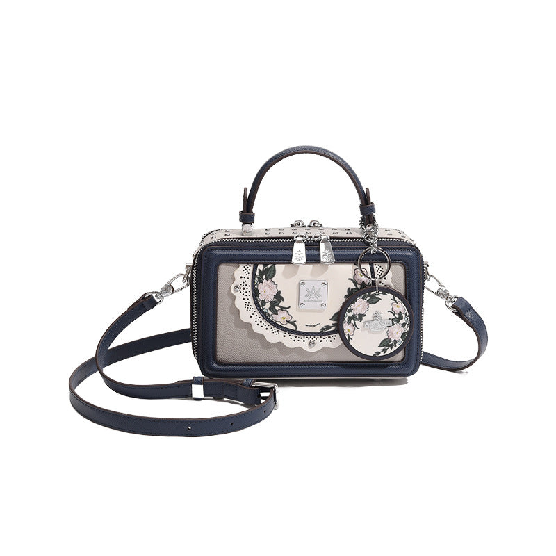 Women's Minority Design Flower Box Summer High Crossbody Bags