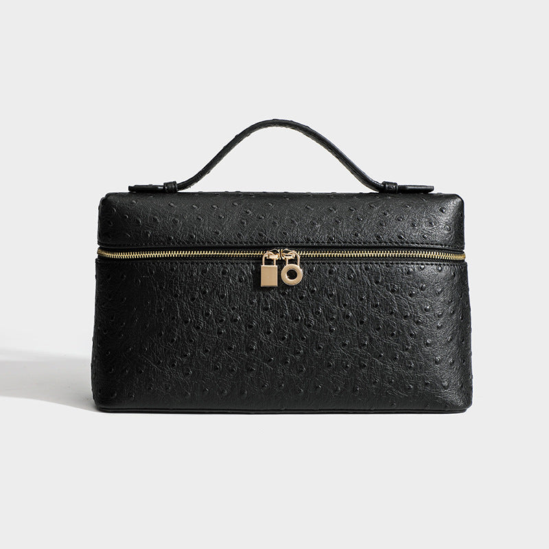 Women's Leather Kelly Box Gold Button Light Shoulder Bags