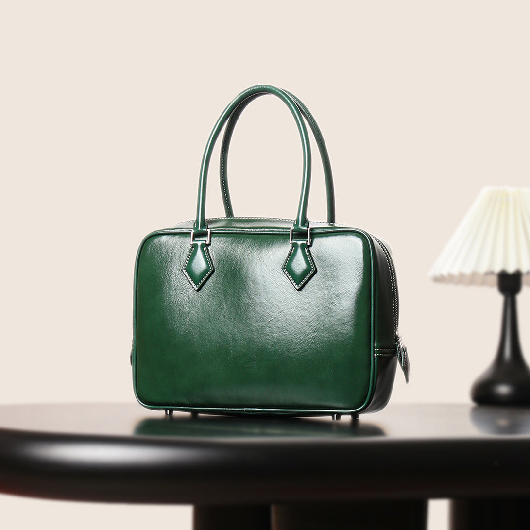 Women's Large Capacity High Sense Boston Bowling Handbags