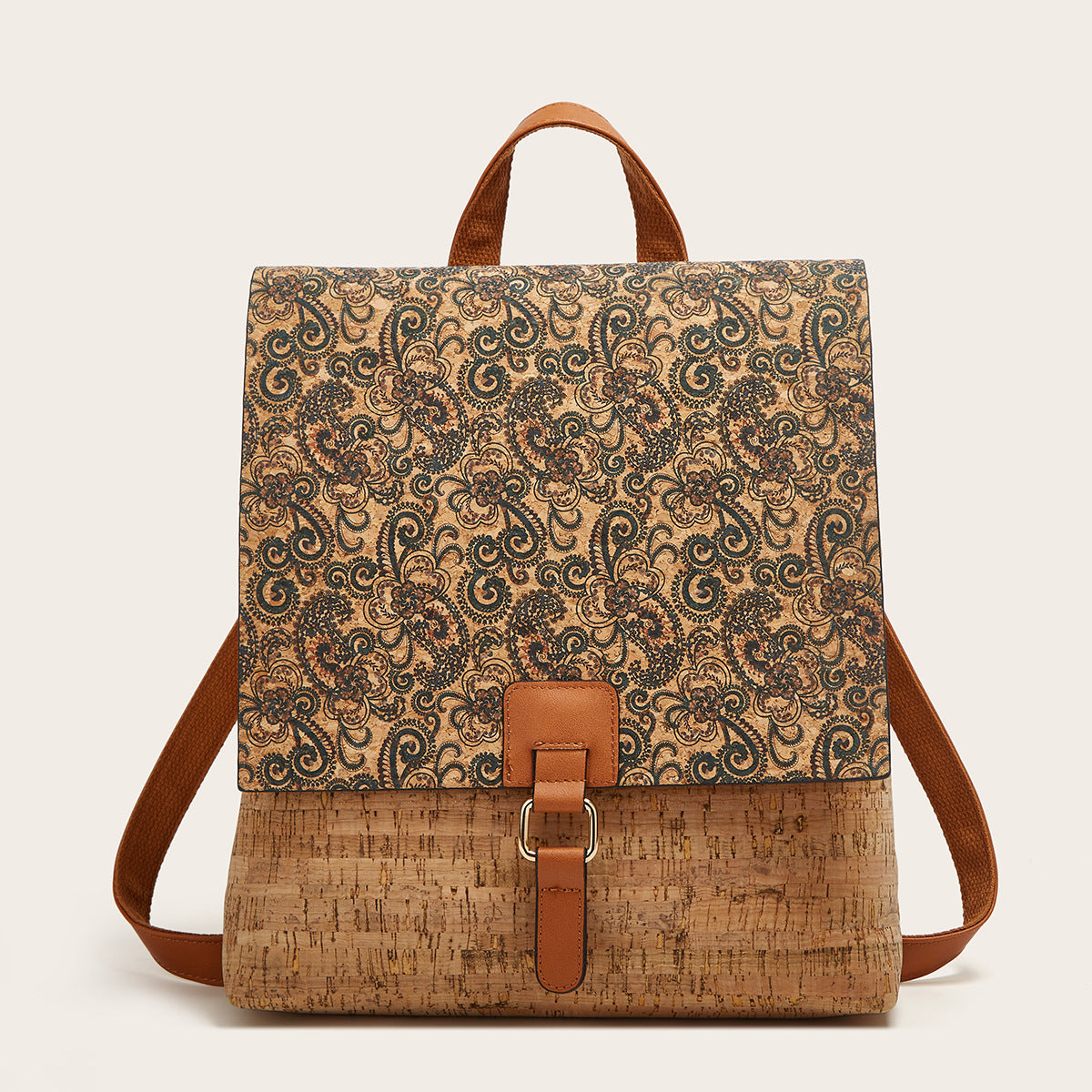 Classic Retro Rose Kraft Paper Exquisite Backpacks