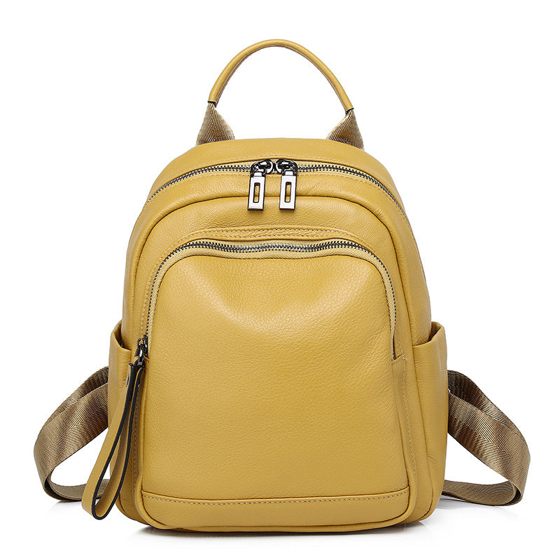 Creative Women's Leather Cowhide Fashionable First Backpacks