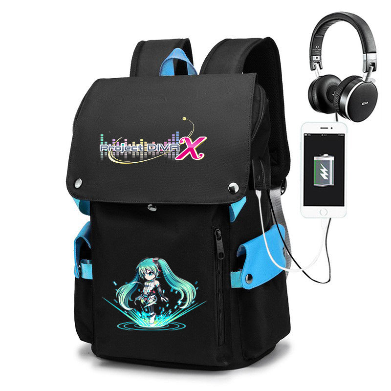 Joint Name Cartoon Male Junior High Backpacks