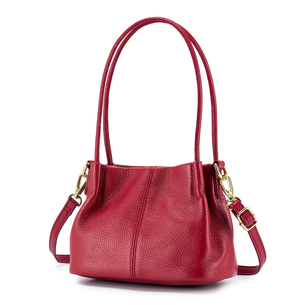 Women's Fashion Portable Genuine Leather Design Large Crossbody Bags