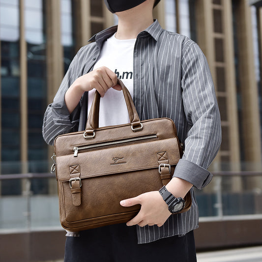 Mike Man Horizontal Business Fashion Large Men's Handbags