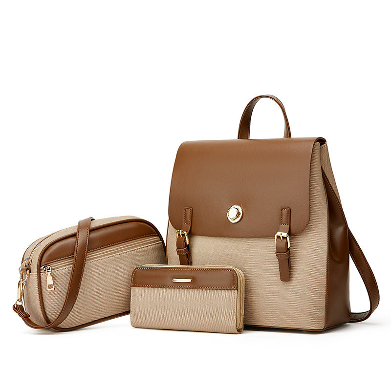 Women's Comfortable Pretty Three-piece Set Fashion Backpacks