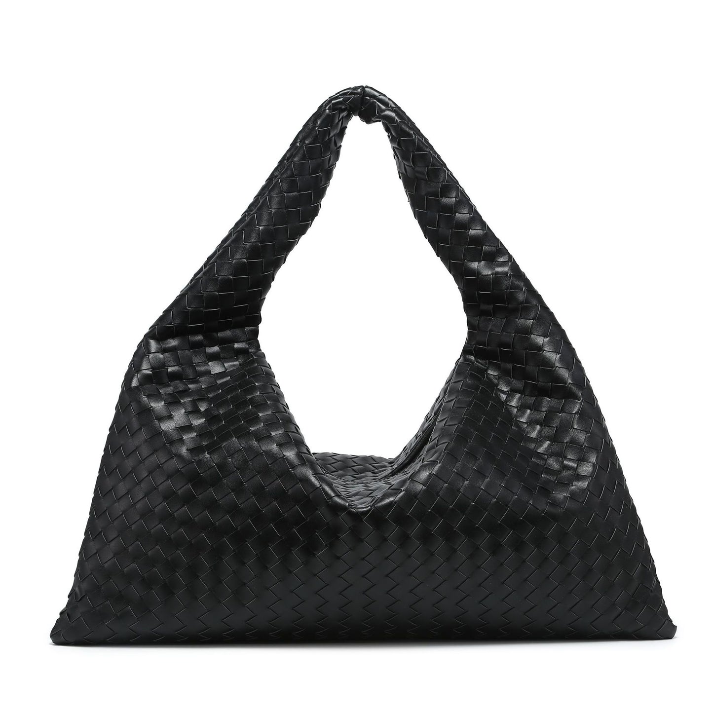 Women's High-grade Hand-woven Medium Croissant Underarm Handbags