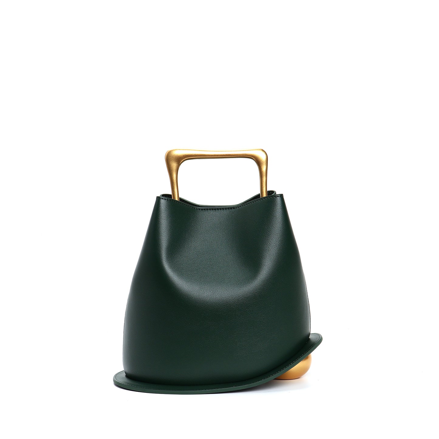 Women's Cowhide Leather Advanced Commuter Vegetable Basket Shoulder Bags