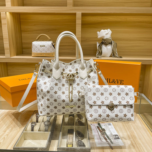 Women's Di Fashion Simple Son Mother Portable Handbags