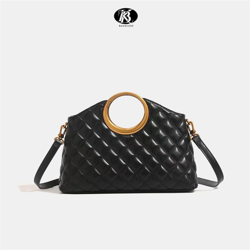 Women's Rhombus Chain Fashion Leather Niche Shoulder Bags