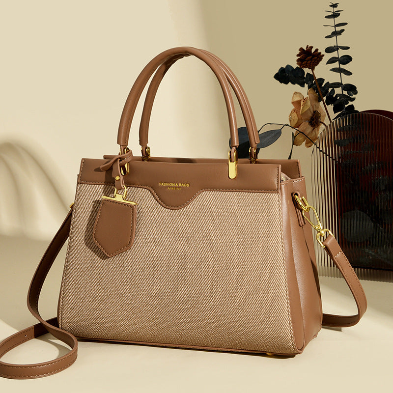 Women's Fashionable Simple Counter Large Capacity Portable Shoulder Bags