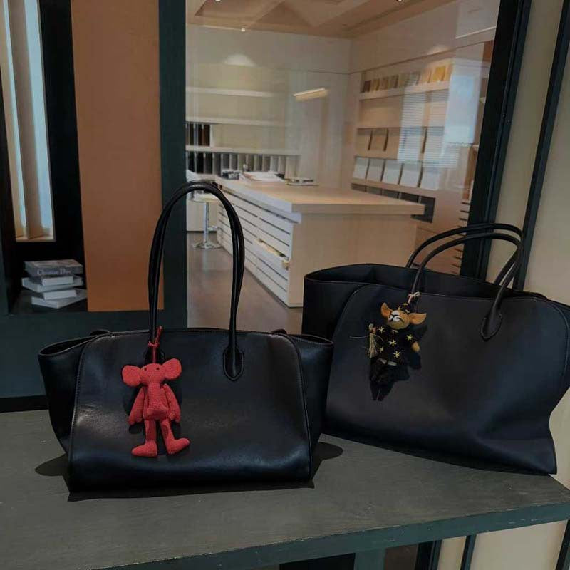 Women's Cowhide Trendy Simple Commuter Long Large Handbags