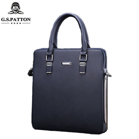 Men's Business Single Vertical Computer Leather Men's Handbags