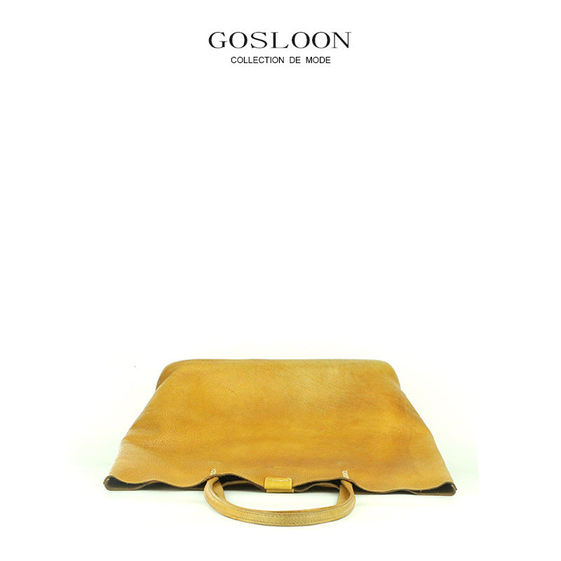 Innovative French First Layer Cowhide Commuter Bags