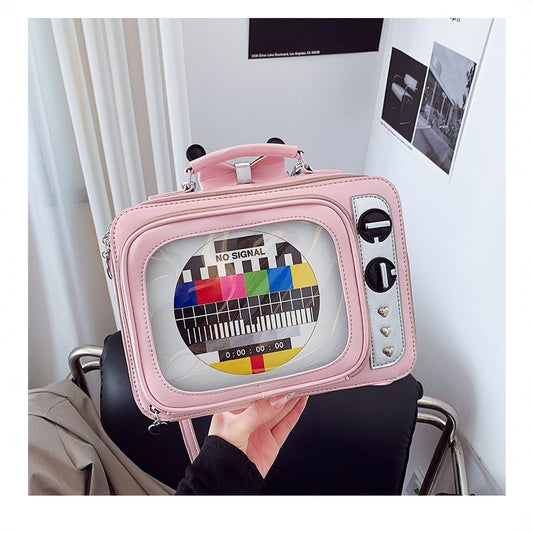 Tv Cartoon Snacks Antenna Bow Detachable Backpacks