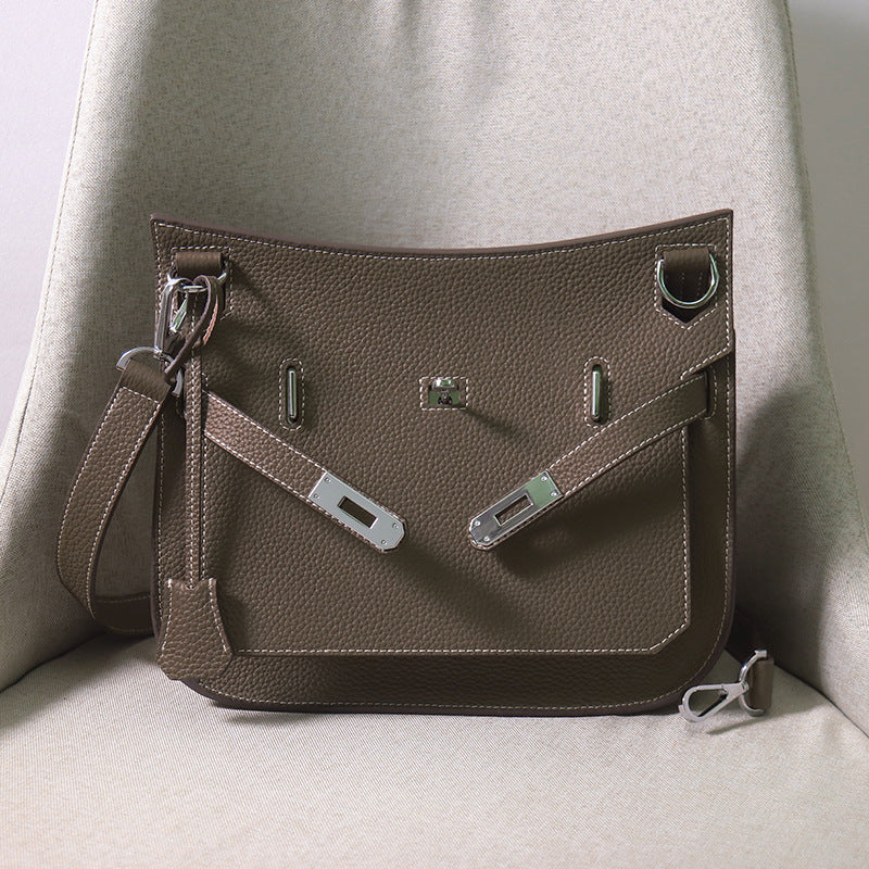 Women's Leather Gypsy Large Capacity Cowhide Unisex Crossbody Bags