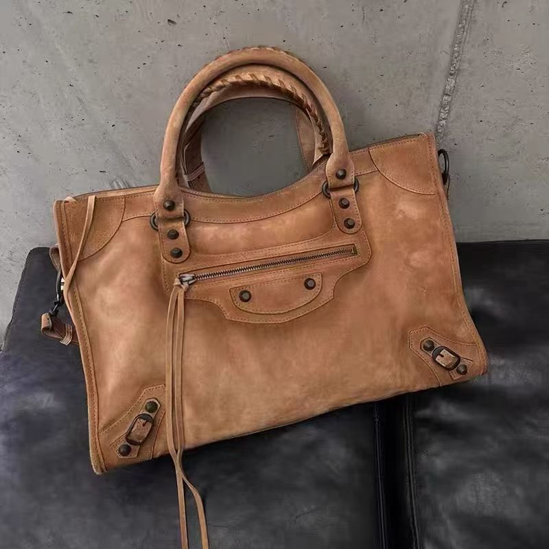Women's & Men's Retro Suede High Quality Full Set Packaging Handbags