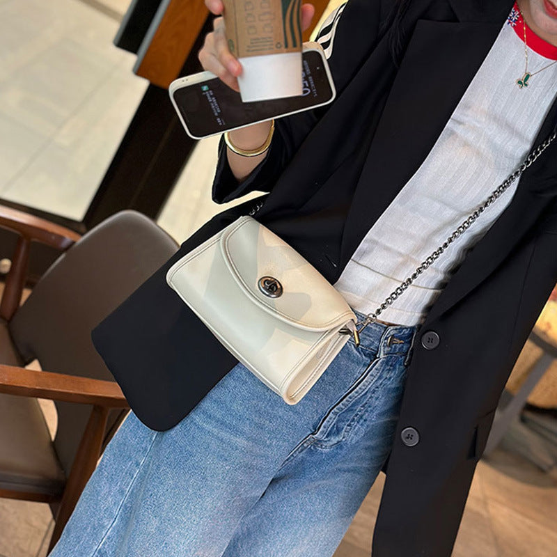 Women's Elegant High-grade Chain Genuine Leather Lightweight Shoulder Bags