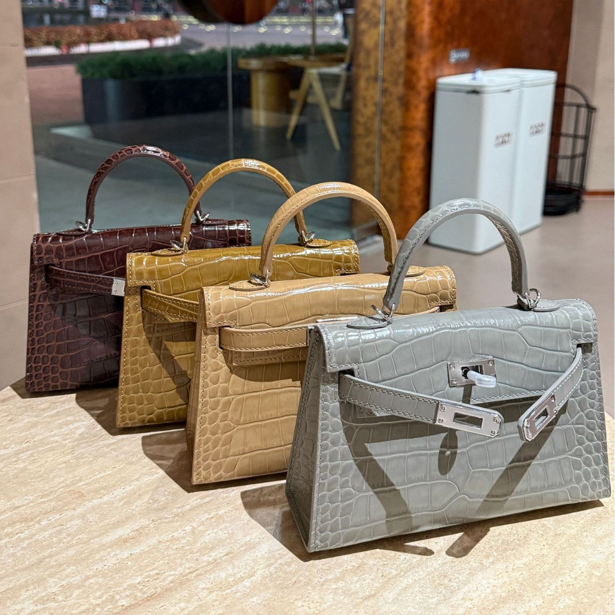 Texture First Layer Crocodile Pattern Versatile Cowhide Second Generation Shoulder Bags
