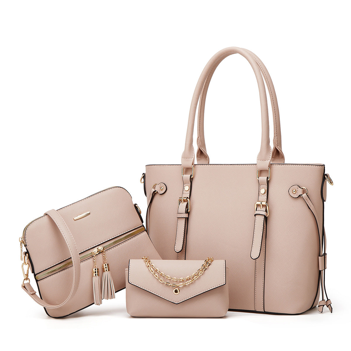 Women's Trendy Large Capacity Fashion Three-piece Set Handbags